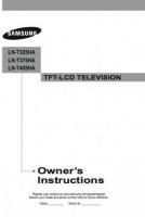 Samsung LNT325HA LNT375HA LNT405HA TV Operating Manual